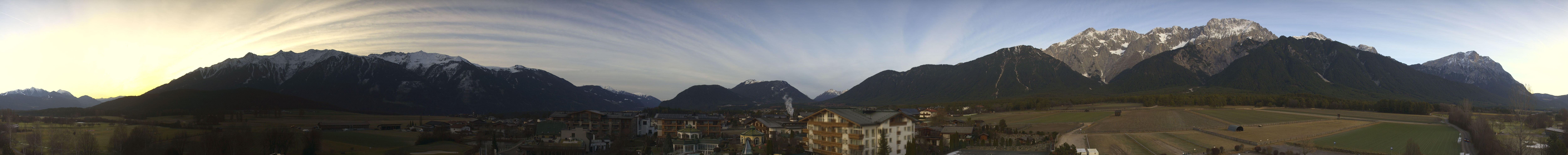 Archiv Foto Webcam Alpenresort Schwarz: Mieminger Plateau