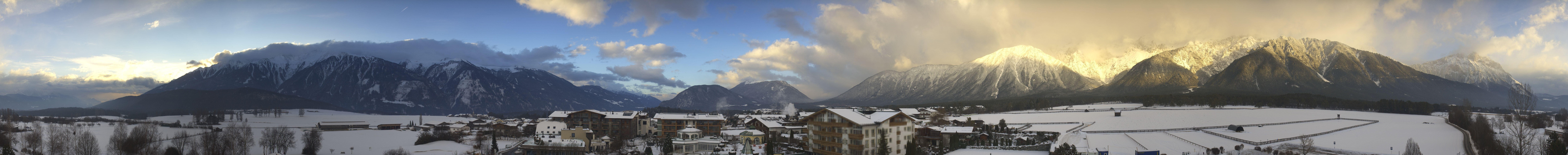 Archiv Foto Webcam Alpenresort Schwarz: Mieminger Plateau