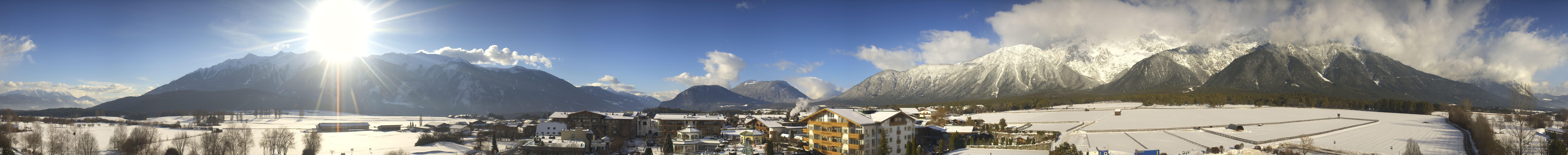 Archiv Foto Webcam Alpenresort Schwarz: Mieminger Plateau