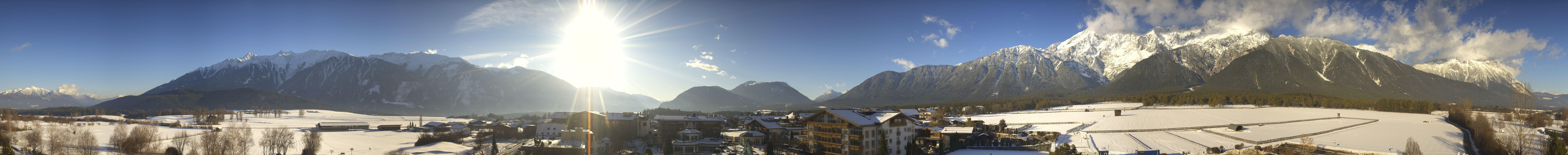 Archiv Foto Webcam Alpenresort Schwarz: Mieminger Plateau