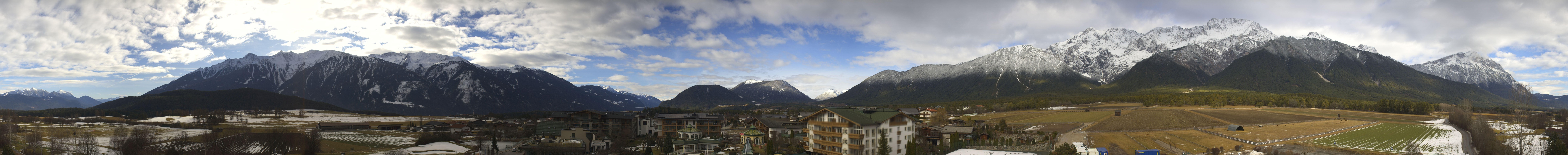 Archiv Foto Webcam Alpenresort Schwarz: Mieminger Plateau