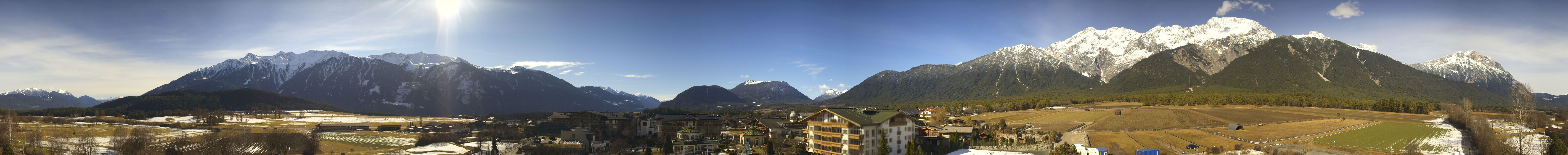 Archiv Foto Webcam Alpenresort Schwarz: Mieminger Plateau