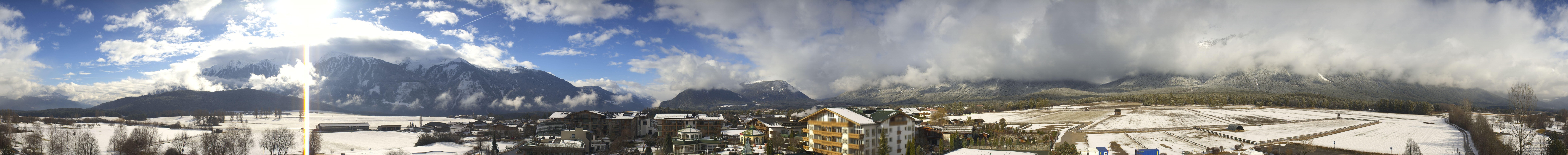 Archiv Foto Webcam Alpenresort Schwarz: Mieminger Plateau