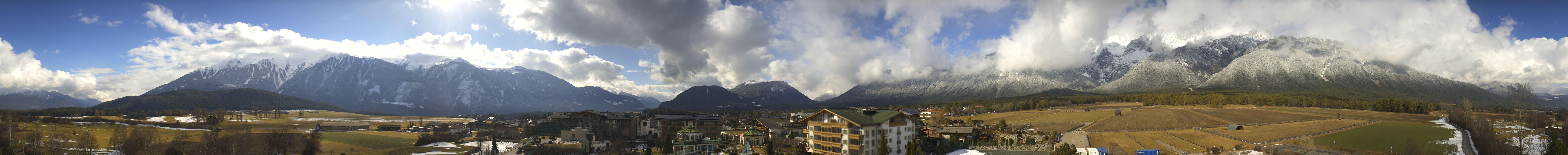 Archiv Foto Webcam Alpenresort Schwarz: Mieminger Plateau