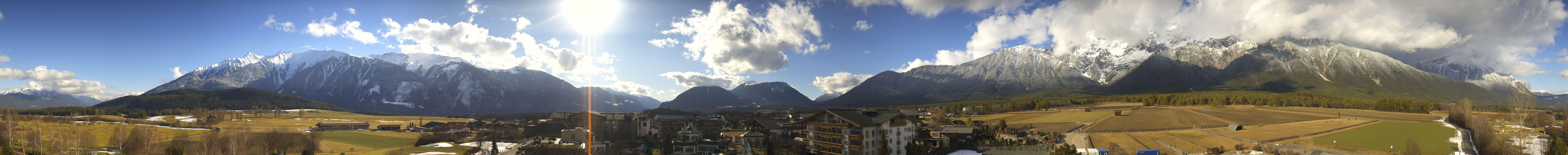 Archiv Foto Webcam Alpenresort Schwarz: Mieminger Plateau