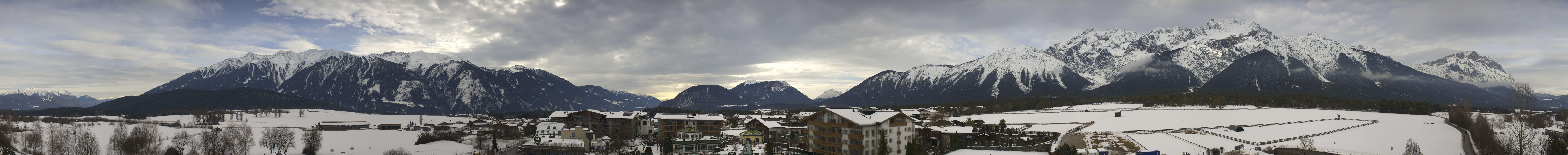 Archiv Foto Webcam Alpenresort Schwarz: Mieminger Plateau