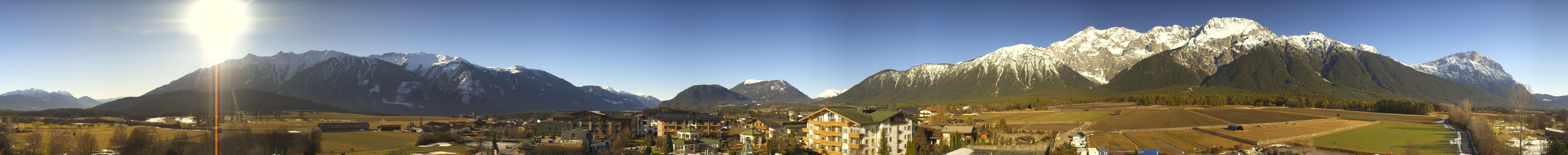 Archiv Foto Webcam Alpenresort Schwarz: Mieminger Plateau