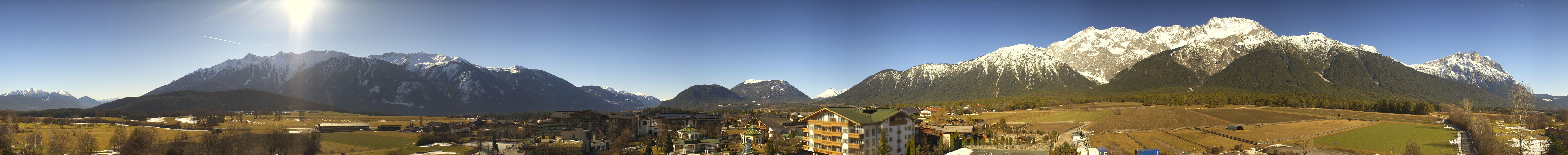 Archiv Foto Webcam Alpenresort Schwarz: Mieminger Plateau