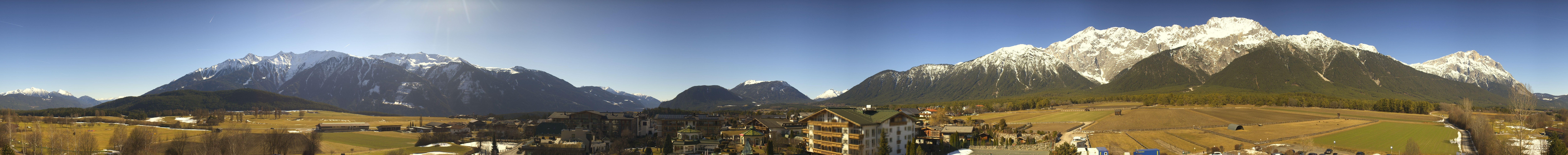 Archiv Foto Webcam Alpenresort Schwarz: Mieminger Plateau