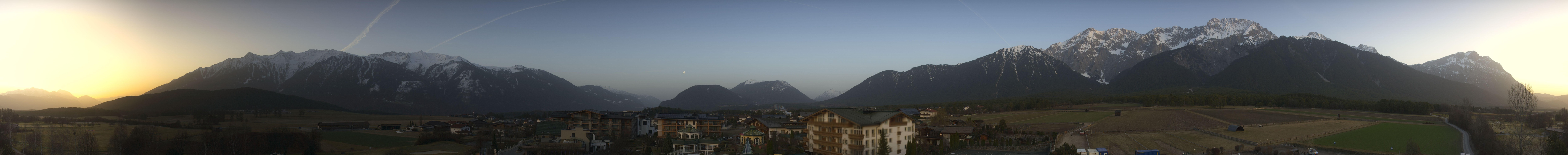 Archiv Foto Webcam Alpenresort Schwarz: Mieminger Plateau