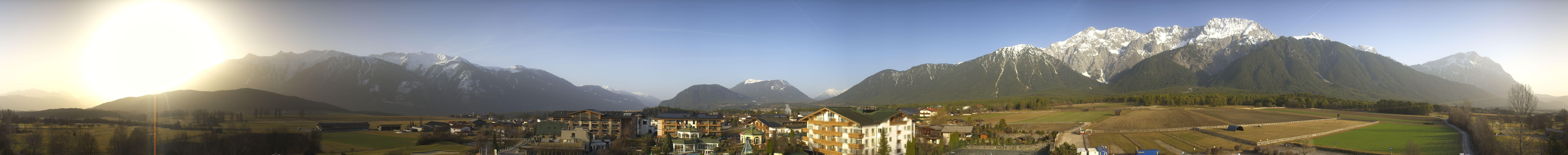 Archiv Foto Webcam Alpenresort Schwarz: Mieminger Plateau