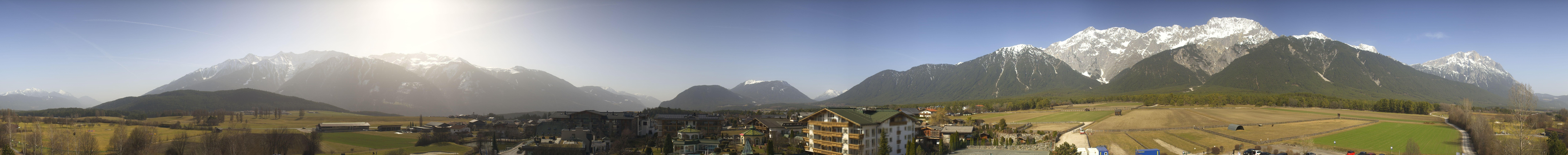 Archiv Foto Webcam Alpenresort Schwarz: Mieminger Plateau