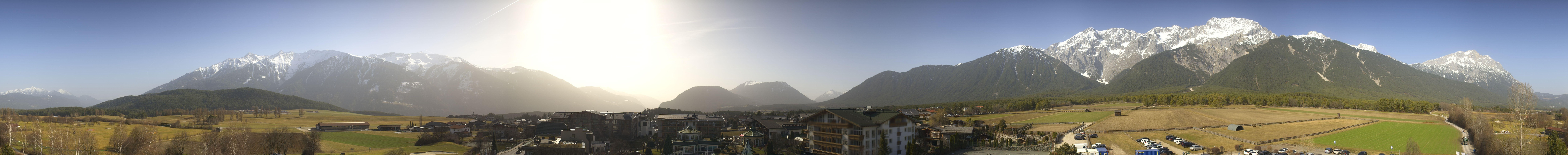 Archiv Foto Webcam Alpenresort Schwarz: Mieminger Plateau