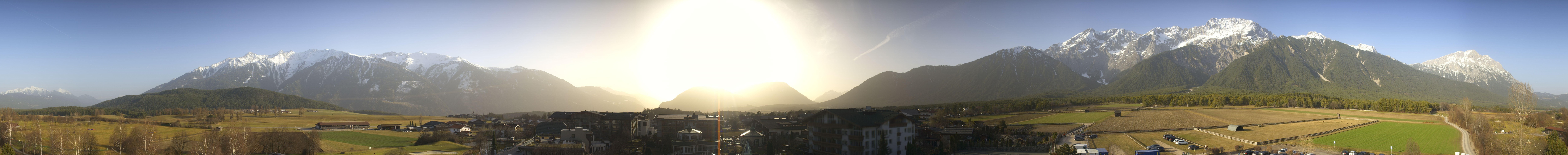 Archiv Foto Webcam Alpenresort Schwarz: Mieminger Plateau