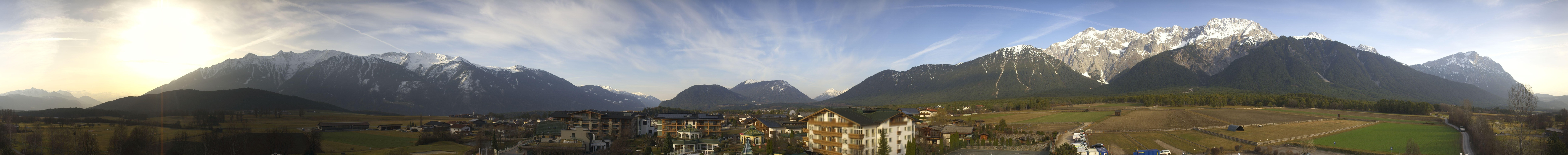 Archiv Foto Webcam Alpenresort Schwarz: Mieminger Plateau