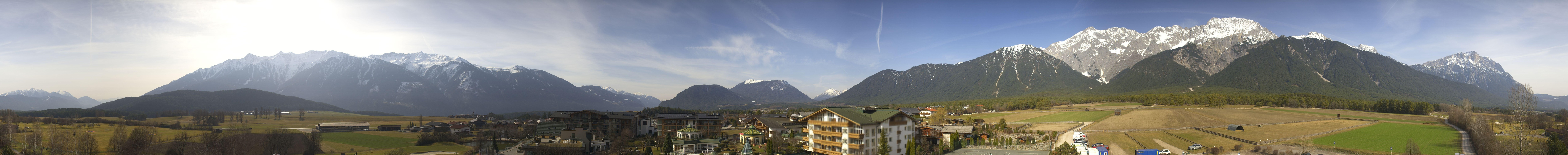 Archiv Foto Webcam Alpenresort Schwarz: Mieminger Plateau