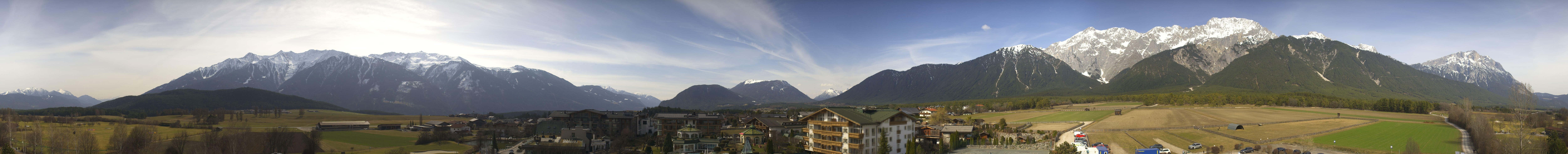 Archiv Foto Webcam Alpenresort Schwarz: Mieminger Plateau