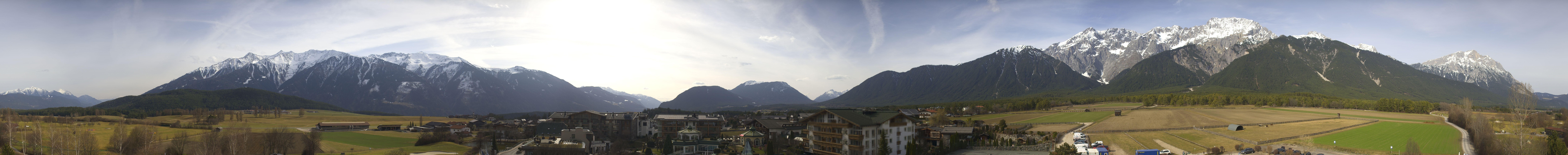 Archiv Foto Webcam Alpenresort Schwarz: Mieminger Plateau