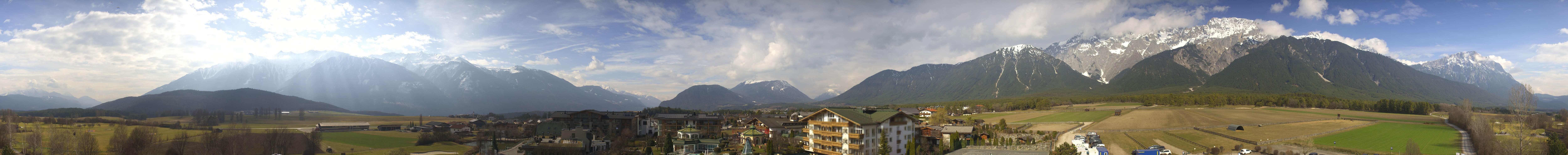 Archiv Foto Webcam Alpenresort Schwarz: Mieminger Plateau