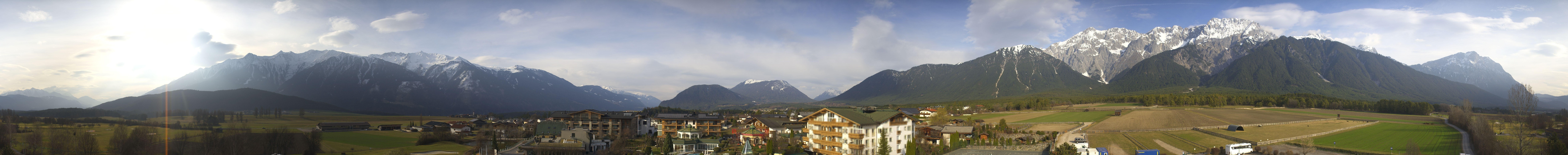 Archived image Webcam Alpenresort Schwarz at Mieming Plateau