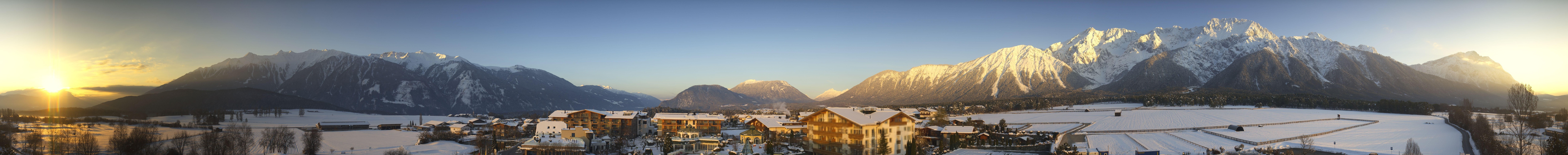 Archiv Foto Webcam Alpenresort Schwarz: Mieminger Plateau