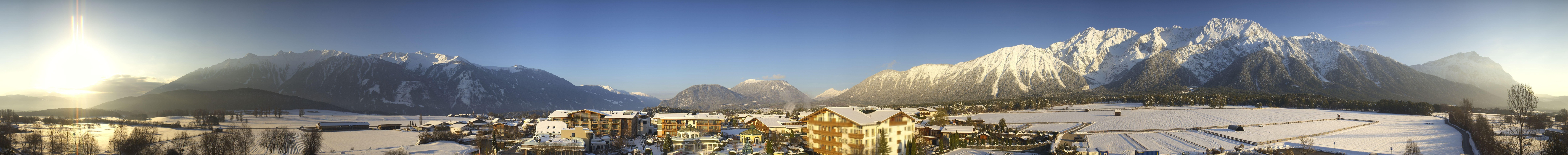 Archiv Foto Webcam Alpenresort Schwarz: Mieminger Plateau