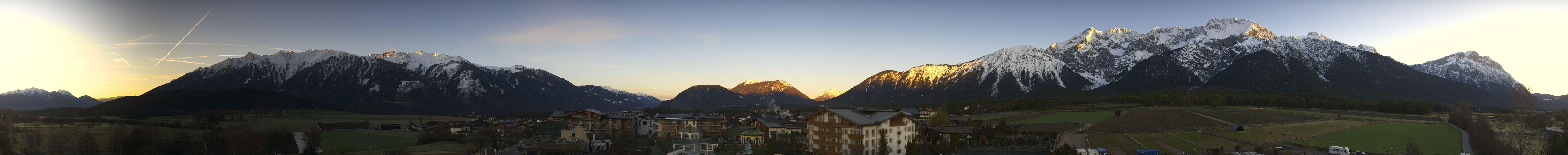 Archiv Foto Webcam Alpenresort Schwarz: Mieminger Plateau