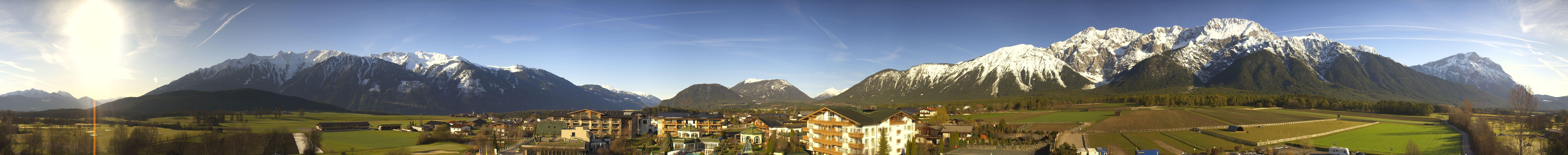 Archiv Foto Webcam Alpenresort Schwarz: Mieminger Plateau