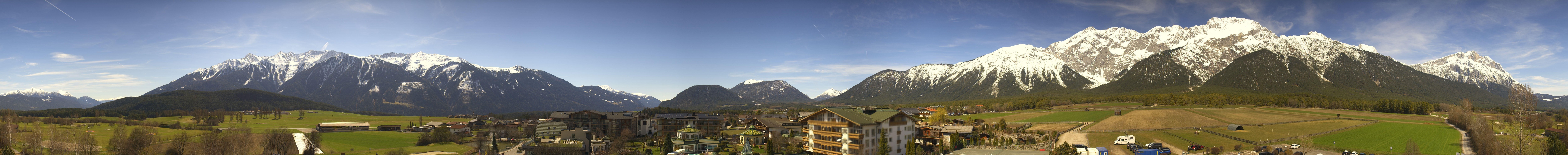 Archiv Foto Webcam Alpenresort Schwarz: Mieminger Plateau