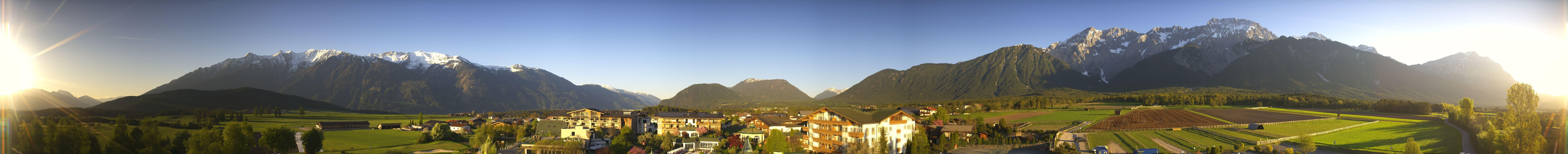 Archiv Foto Webcam Alpenresort Schwarz: Mieminger Plateau