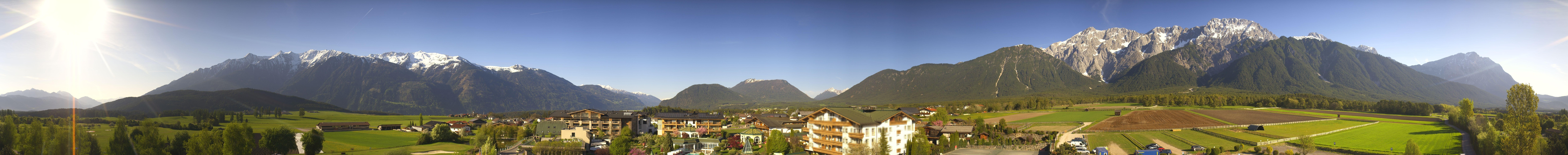 Archiv Foto Webcam Alpenresort Schwarz: Mieminger Plateau