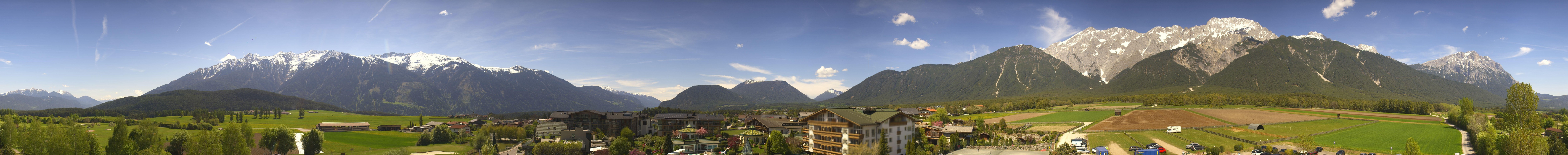 Archiv Foto Webcam Alpenresort Schwarz: Mieminger Plateau