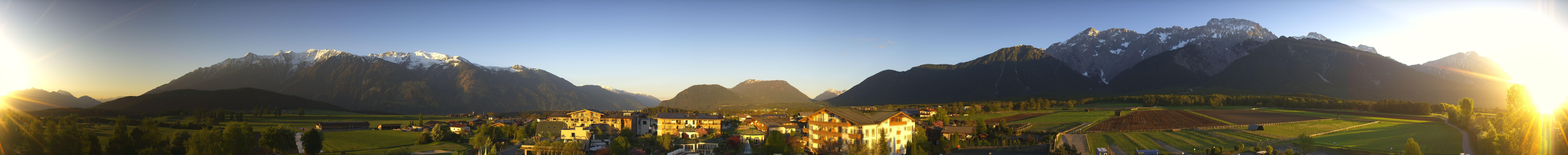 Archiv Foto Webcam Alpenresort Schwarz: Mieminger Plateau