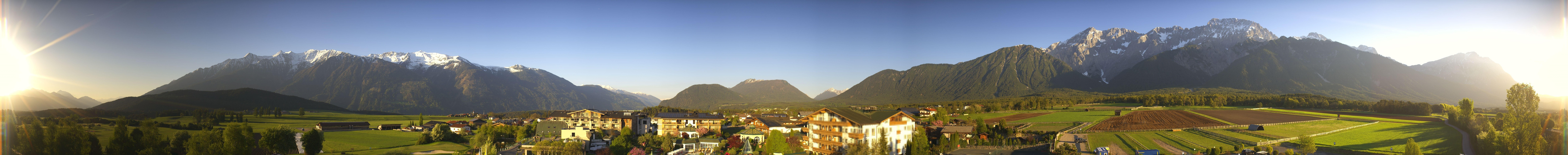 Archiv Foto Webcam Alpenresort Schwarz: Mieminger Plateau