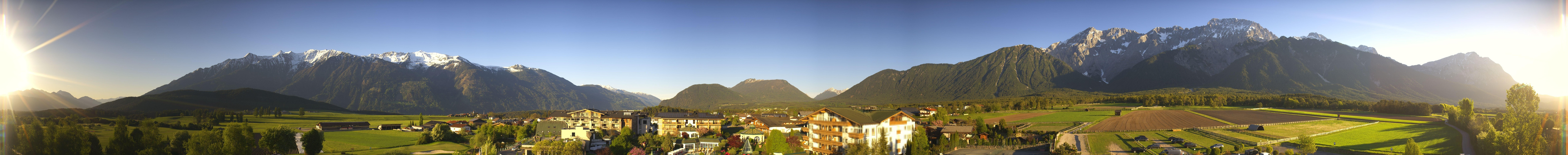 Archived image Webcam Alpenresort Schwarz at Mieming Plateau