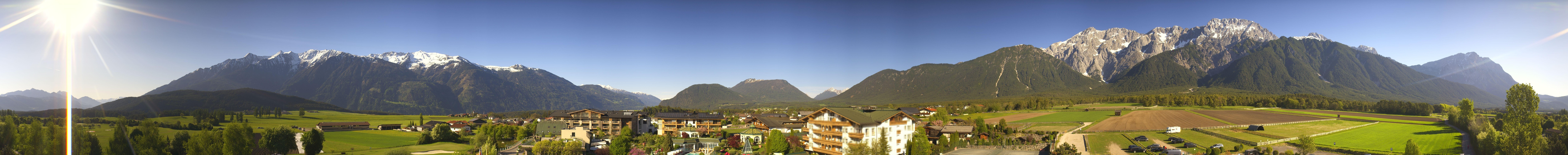 Archived image Webcam Alpenresort Schwarz at Mieming Plateau