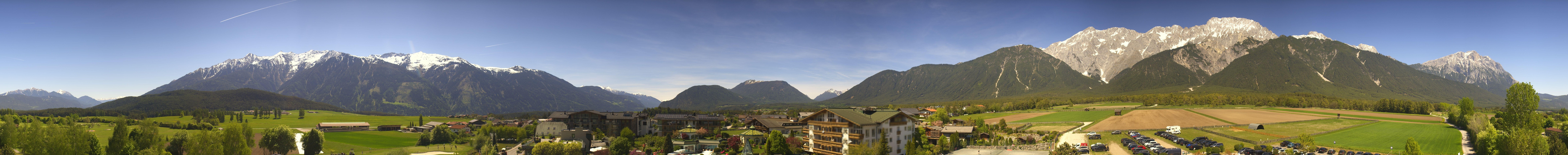 Archiv Foto Webcam Alpenresort Schwarz: Mieminger Plateau