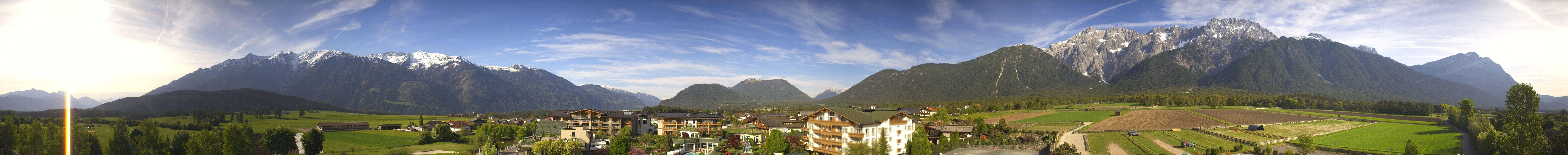 Archiv Foto Webcam Alpenresort Schwarz: Mieminger Plateau