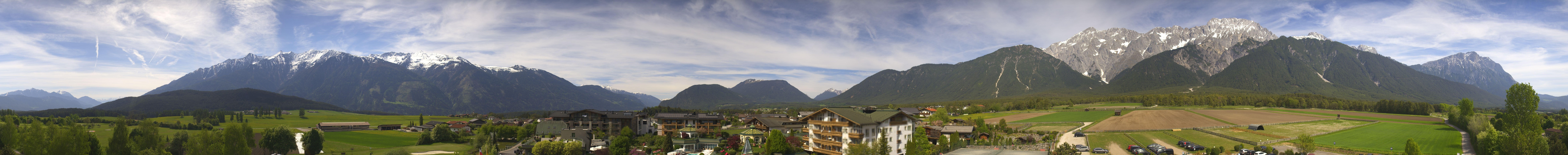 Archiv Foto Webcam Alpenresort Schwarz: Mieminger Plateau
