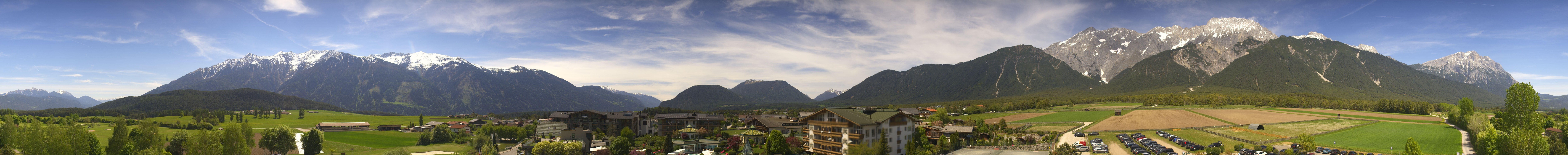 Archiv Foto Webcam Alpenresort Schwarz: Mieminger Plateau