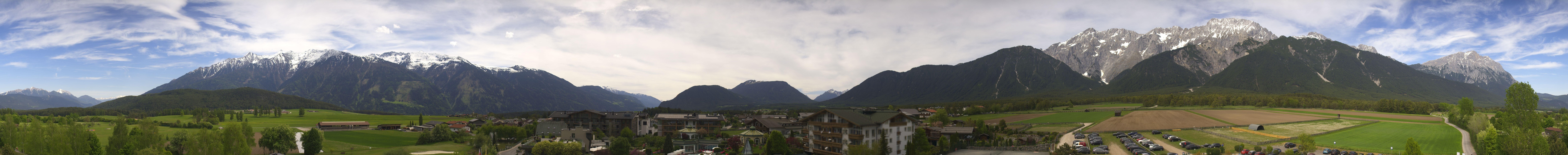 Archiv Foto Webcam Alpenresort Schwarz: Mieminger Plateau