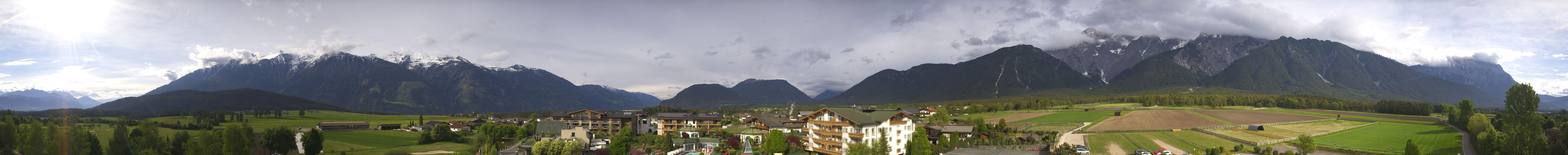 Archived image Webcam Alpenresort Schwarz at Mieming Plateau