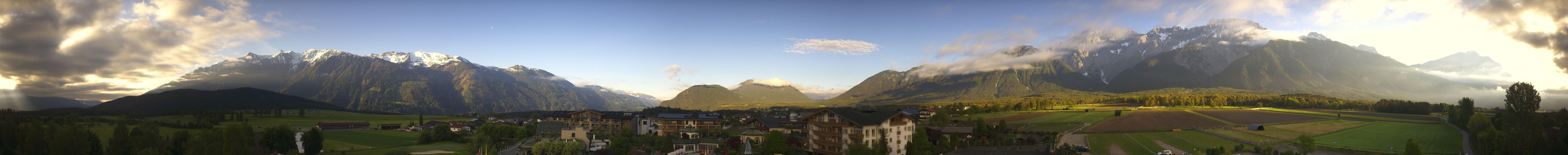 Archiv Foto Webcam Alpenresort Schwarz: Mieminger Plateau