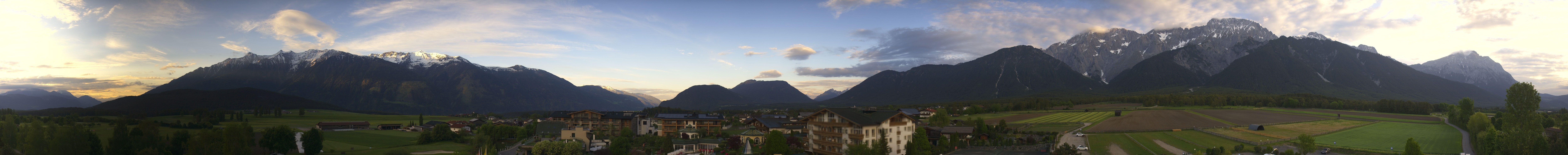 Archiv Foto Webcam Alpenresort Schwarz: Mieminger Plateau