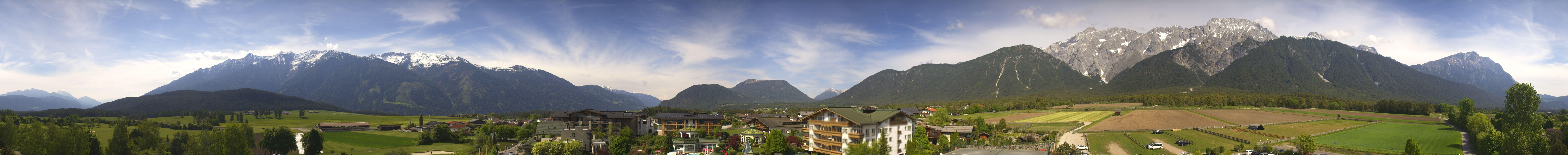 Archiv Foto Webcam Alpenresort Schwarz: Mieminger Plateau