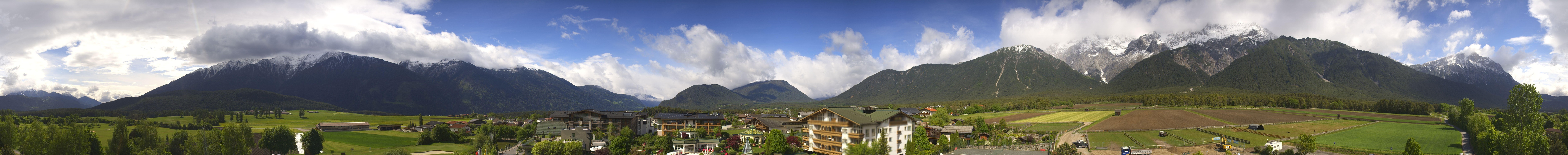 Archiv Foto Webcam Alpenresort Schwarz: Mieminger Plateau