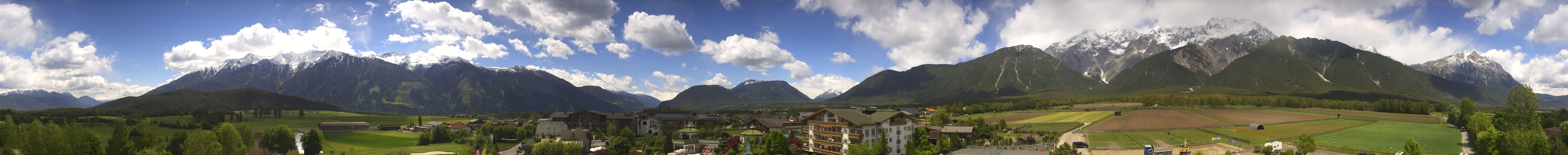 Archiv Foto Webcam Alpenresort Schwarz: Mieminger Plateau