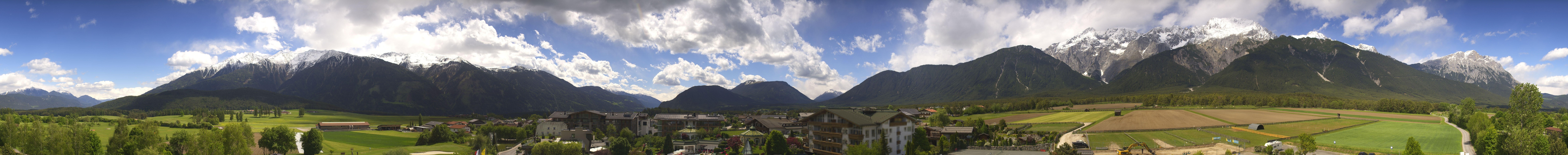 Archiv Foto Webcam Alpenresort Schwarz: Mieminger Plateau