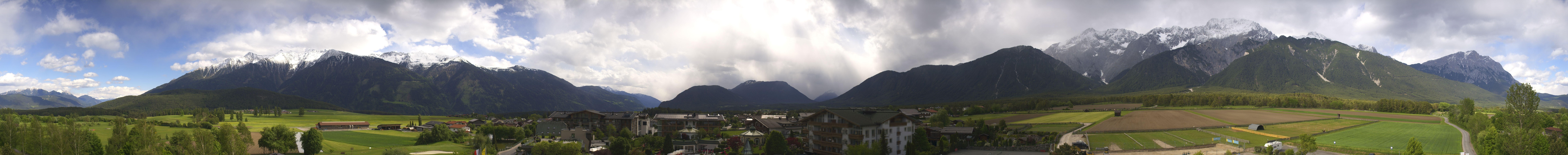 Archiv Foto Webcam Alpenresort Schwarz: Mieminger Plateau