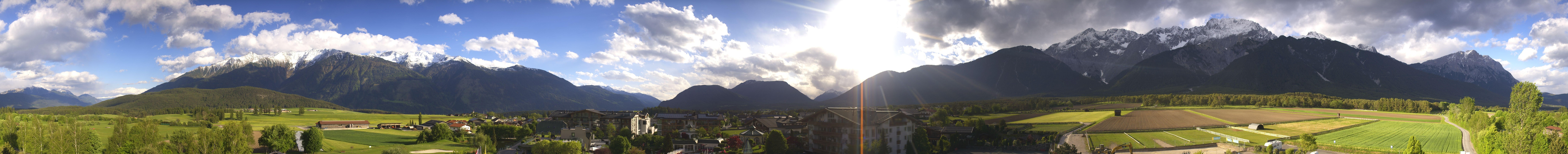 Archiv Foto Webcam Alpenresort Schwarz: Mieminger Plateau